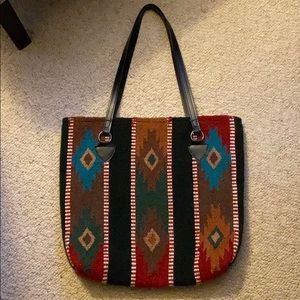 NWOT Serape tote bag